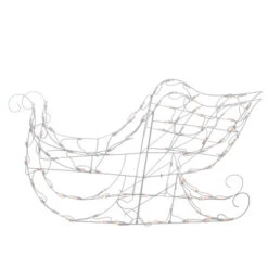 Northlight Lighted Sleigh Outdoor Christmas Decoration - 42" - Clear Lights
