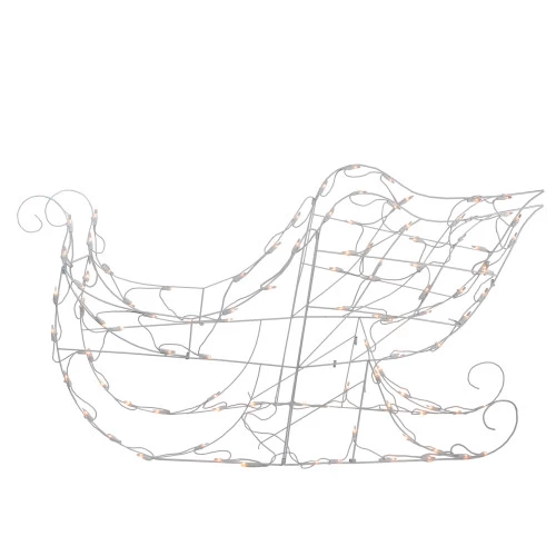 Northlight Lighted Sleigh Outdoor Christmas Decoration - 42" - Clear Lights 3 Northlight Lighted Sleigh Outdoor Christmas Decoration - 42" - Clear Lights