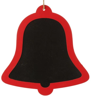 13.5" Black And Red Country Rustic Bell Shaped Christmas Ornament 3 13.5" Black And Red Country Rustic Bell Shaped Christmas Ornament