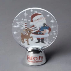 Department 56 Rudolph And Santa Christmas Holidazzler #6000498