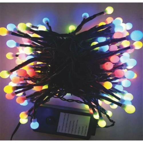 200 Multicolor LED G10 Berry Christmas Lights - 16.5 Ft Green Wire 4 200 Multicolor LED G10 Berry Christmas Lights - 16.5 Ft Green Wire - Image 2