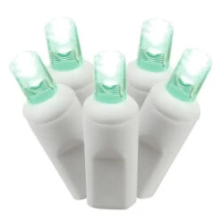 Northlight LED Wide Angle Mini Commercial Grade Christmas Lights - Green - 50ct - 24' White Wire