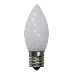 Northlight Pack Of 25 Faceted LED C9 Pure White Christmas Replacement Bulbs
