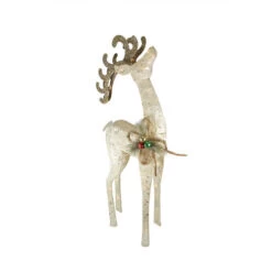 Northlight Lighted Reindeer Outdoor Christmas Decoration - 46.5" - Clear Lights
