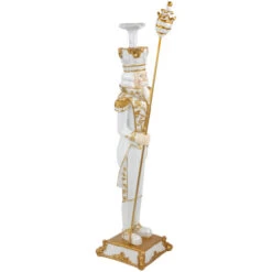 Northlight Christmas Nutcracker Soldier With Scepter - 25.75" - White And Gold -Christmas Decorations Shop northlight f95186 04 14519.1713719295