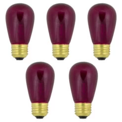 Northlight Pack Of 25 Incandescent S14 Purple Christmas Replacement Bulbs -Christmas Decorations Shop northlight nl0388020purple 03 83300.1713990348