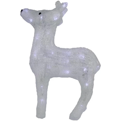 Northlight LED Lighted Commercial Grade Acrylic Reindeer Outdoor Christmas Decoration - 15" - Pure White Lights 7 Northlight LED Lighted Commercial Grade Acrylic Reindeer Outdoor Christmas Decoration - 15" - Pure White Lights - Image 5
