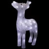 Northlight LED Lighted Commercial Grade Acrylic Reindeer Outdoor Christmas Decoration - 15" - Pure White Lights
