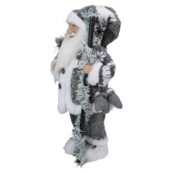 Northlight 16" Gray And White Country Santa Claus Christmas Figure -Christmas Decorations Shop northlight e76611 1 30010.1652289216