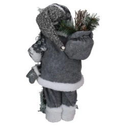 Northlight 16" Gray And White Country Santa Claus Christmas Figure -Christmas Decorations Shop northlight e76611 2 58800.1652289216
