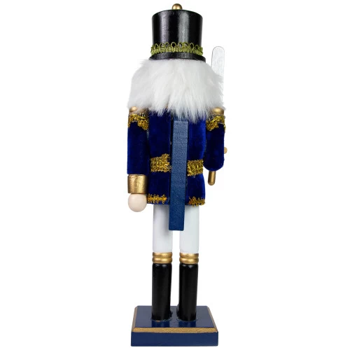 Northlight Christmas Nutcracker Soldier With Sword Decoration - 14" - Blue And White 7 Northlight Christmas Nutcracker Soldier With Sword Decoration - 14" - Blue And White - Image 5