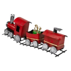 Triple Car Metal Train Christmas Decoration - 15" - Red And Silver -Christmas Decorations Shop northlight fa87849 3 sample 62190.1602813020