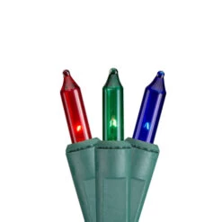 Multi-Function Mini Christmas Light Set - Multi-Color - 3' Green Wire - 150ct