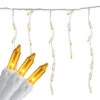 Northlight 100 Count Opaque Gold Mini Icicle Christmas Lights - 3.5 Ft White Wire -Christmas Decorations Shop northlight ha91228 2 16679.1694274327