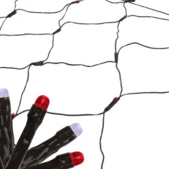 Northlight 2' X 8' Red And White LED Tree Trunk Wrap Christmas Lights, Brown Wire