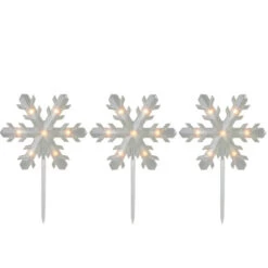 Northlight Lighted Snowflake Christmas Pathway Markers - 14.25" - 5ct -Christmas Decorations Shop northlight ha92210 1 74077.1632502710