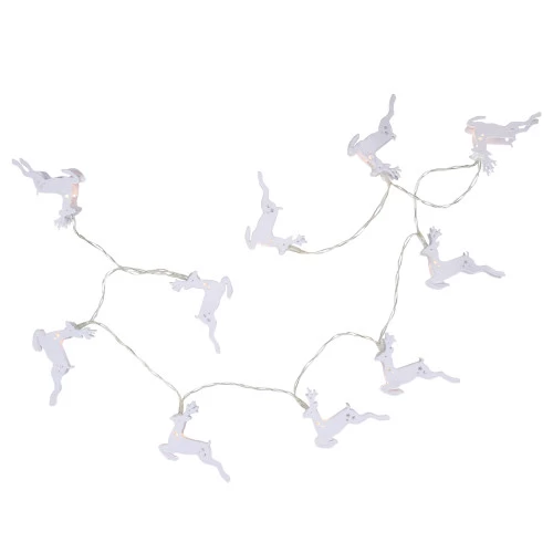 Northlight 10-ct LED Warm White Reindeer Christmas Lights - 3' Clear Wire 7 Northlight 10-ct LED Warm White Reindeer Christmas Lights - 3' Clear Wire - Image 5