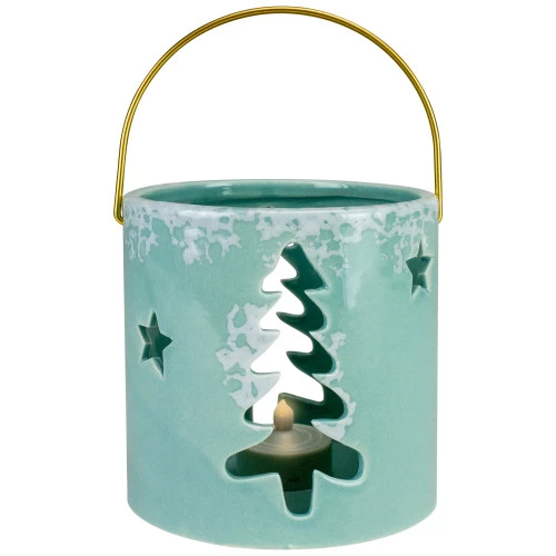 Northlight Pine Tree And Star Cutout Tea Light Christmas Candle Holder - 4.25" - Green 5 Northlight Pine Tree And Star Cutout Tea Light Christmas Candle Holder - 4.25" - Green - Image 3