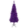 Northlight 6' Pre-Lit Purple Artificial Tinsel Christmas Tree, Clear Lights -Christmas Decorations Shop northlight j92319 1 43061.1637846580