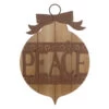 Northlight 17" Rustic Brown PEACE Christmas Ornament Wall Sign -Christmas Decorations Shop northlight jf91135 78675.1605061085