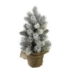 Northlight 12" Potted Flocked Pine With Pine Cones Medium Artificial Christmas Tree – Unlit -Christmas Decorations Shop northlight kji91321 73485.1601429473.386.513