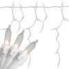 Northlight 300 Clear Mini Icicle Christmas Lights - 13.5 Ft White Wire -Christmas Decorations Shop northlight kt27465 72679.1665580317