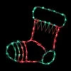 Northlight Lighted Stocking Silhouette Window Christmas Decoration - 18" - Red And Green -Christmas Decorations Shop northlight nl01011 2 54152.1694620059