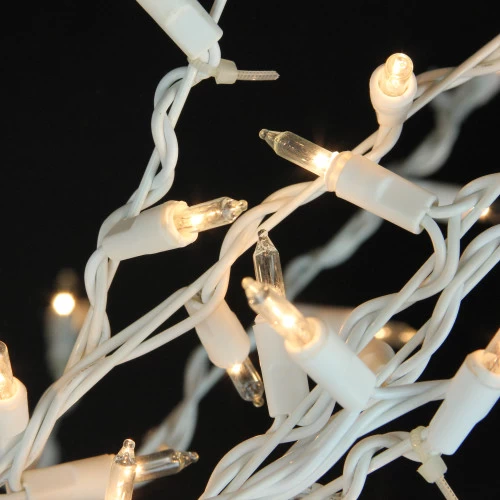 Northlight Lighted Cascade Twig Outdoor Christmas Tree - 6' - White - Clear Lights 5 Northlight Lighted Cascade Twig Outdoor Christmas Tree - 6' - White - Clear Lights - Image 3