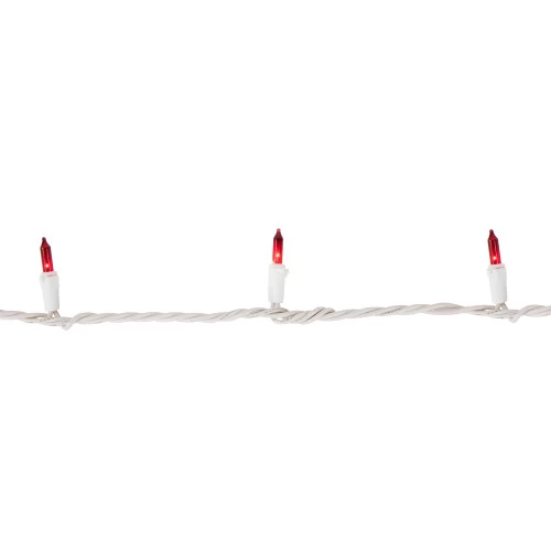 Northlight 100ct Red And Clear Mini Icicle Christmas Lights- 5.75ft, White Wire 5 Northlight 100ct Red And Clear Mini Icicle Christmas Lights- 5.75ft, White Wire - Image 3