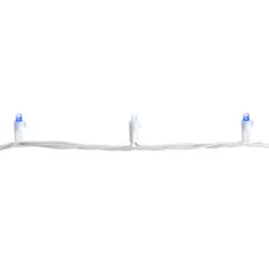 Northlight 50-Count Blue And White LED Wide Angle Christmas Lights - 16.25 Ft White Wire -Christmas Decorations Shop northlight nl02555 02 39587.1709061164