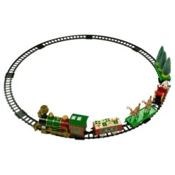 Northlight 22pc Battery Operated Lighted And Animated Christmas Train Set With Working Smokestack