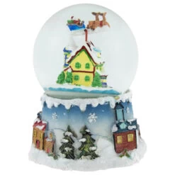 Northlight Santa Claus On Sleigh Snowy Village Musical Christmas Water Globe - 5.5" -Christmas Decorations Shop northlight pm84765 4 21094.1673556962