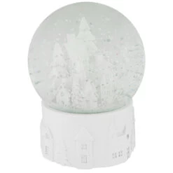 Northlight Musical Church Village Christmas Snow Globe - 5.5" - White -Christmas Decorations Shop northlight pm94079 3 59712.1673602494