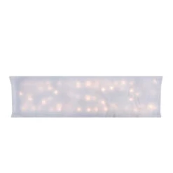 Northlight 42" LED Lighted Battery Operated Christmas Snow Blanket - Warm White Lights