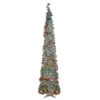 Northlight 6' Pre-Lit Silver Tinsel Pop-Up Artificial Christmas Tree - Warm White LED Lights -Christmas Decorations Shop northlight sm91575 97639.1608349860.386.513
