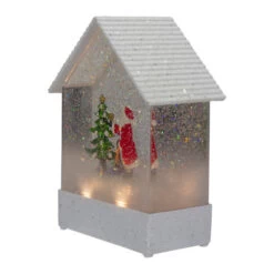 Northlight 8.25" White And Red House Shaped Christmas Snow Globe 9 Northlight 8.25" White And Red House Shaped Christmas Snow Globe -Christmas Decorations Shop northlight sr91094 3 61229.1605061086