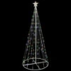Northlight 6' LED Color Changing Multiple Function Outdoor Show Cone Tree