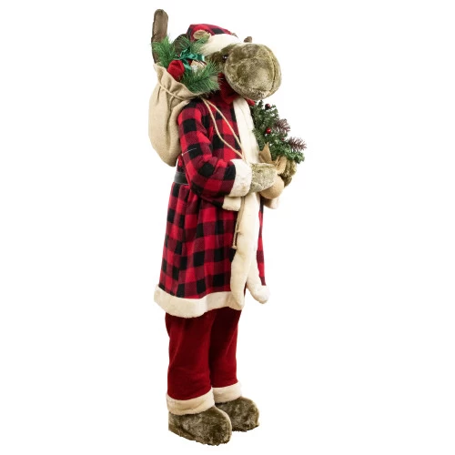 Northlight Moose Santa Claus Standing Christmas Figure - 48" 6 Northlight Moose Santa Claus Standing Christmas Figure - 48" - Image 5