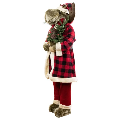 Northlight Moose Santa Claus Standing Christmas Figure - 48" 4 Northlight Moose Santa Claus Standing Christmas Figure - 48" - Image 3