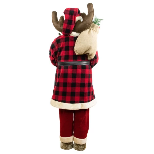Northlight Moose Santa Claus Standing Christmas Figure - 48" 5 Northlight Moose Santa Claus Standing Christmas Figure - 48" - Image 4