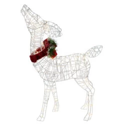 Northlight 35" LED Lighted Standing Reindeer With Bow Outdoor Christmas Decoration -Christmas Decorations Shop northlight ye92371 1 20985.1702056330