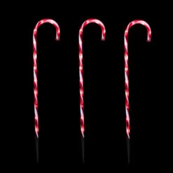 Northlight Set Of 3 Red And White Twinkle Candy Cane Pathway Markers 26" -Christmas Decorations Shop northlight ys99371 on20black 47579.1695225134