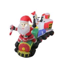 Northlight Lighted Santa And Penguins On Train Outdoor Christmas Inflatable - 6.5' 7 Northlight Lighted Santa And Penguins On Train Outdoor Christmas Inflatable - 6.5' -Christmas Decorations Shop northlight zg15627 1 25587.1588415667