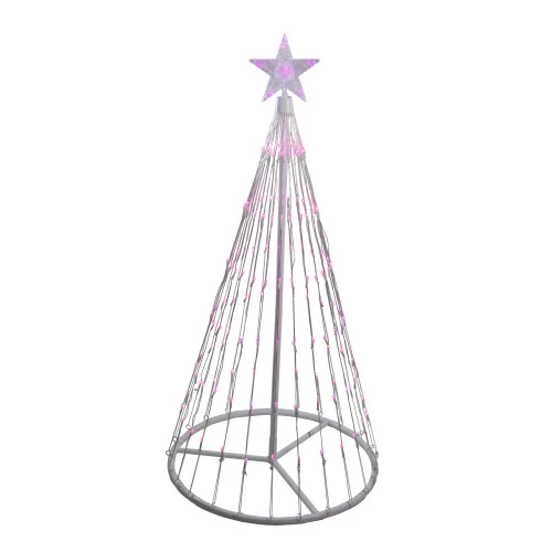 Northlight LED Lighted Show Cone Christmas Tree Outdoor Decoration - 4' - Pink 4 Northlight LED Lighted Show Cone Christmas Tree Outdoor Decoration - 4' - Pink - Image 2