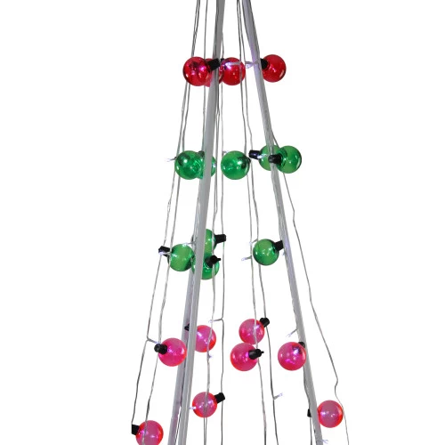 Northlight Lighted Show Cone Christmas Tree Outdoor Decoration - 6' - Multicolor 5 Northlight Lighted Show Cone Christmas Tree Outdoor Decoration - 6' - Multicolor - Image 3