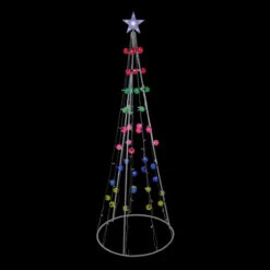 Northlight Lighted Show Cone Christmas Tree Outdoor Decoration - 6' - Multicolor
