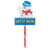 Northlight 28.5" Lighted Snowman 'LET IT SNOW' Christmas Lawn Stake - Clear Lights -Christmas Decorations Shop nothlight zg27649 01162.1588415298