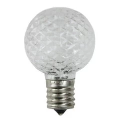 Northlight Pack Of 25 Faceted LED G40 Clear Christmas Replacement Bulbs