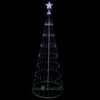 Northlight LED Lighted Show Cone Christmas Tree Outdoor Decoration - 9' - Pure White Lights