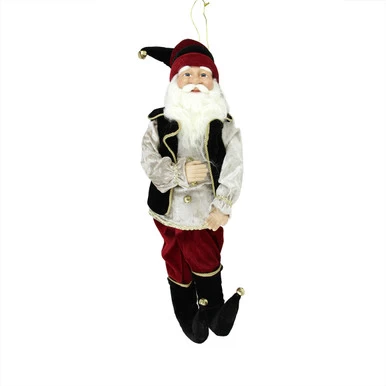 Northlight Whimsical Poseable Elf With Jingle Bells Hanging Christmas Figure - 22" 3 Northlight Whimsical Poseable Elf With Jingle Bells Hanging Christmas Figure - 22"